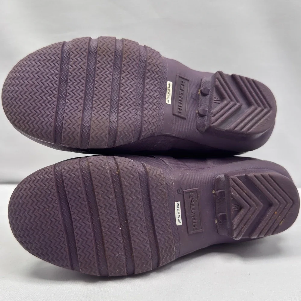 Hunter Original Lace-Up Purple Rubber Rain Boots Kids US 3B/4G EU 34 UK 2